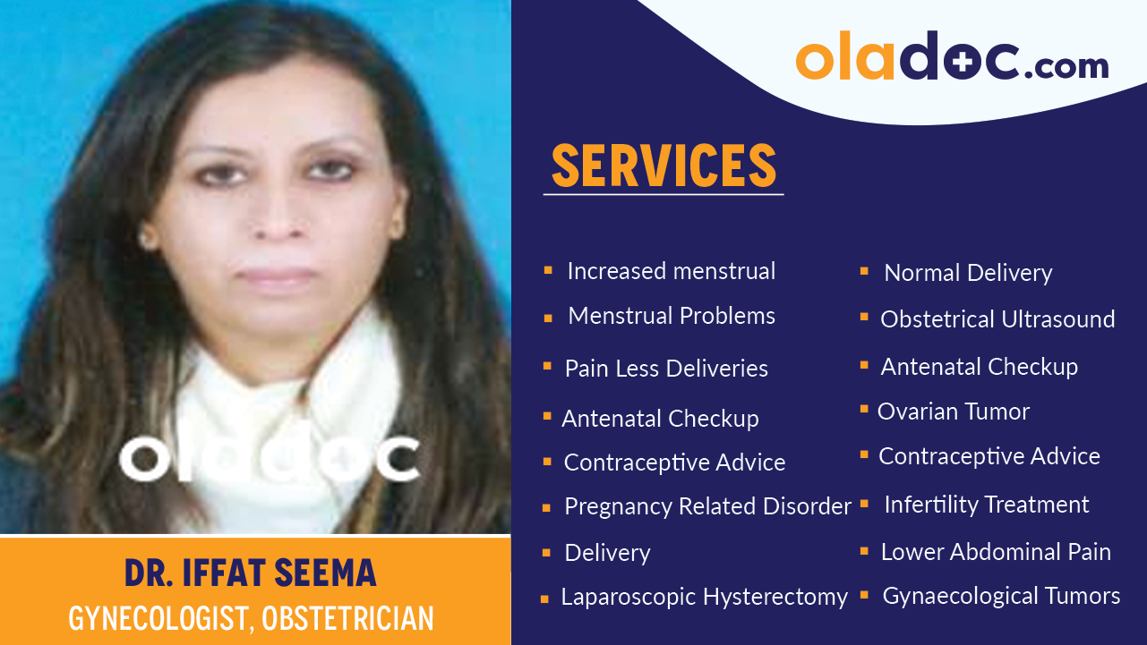 Services provided by Dr. Iffat Seema
